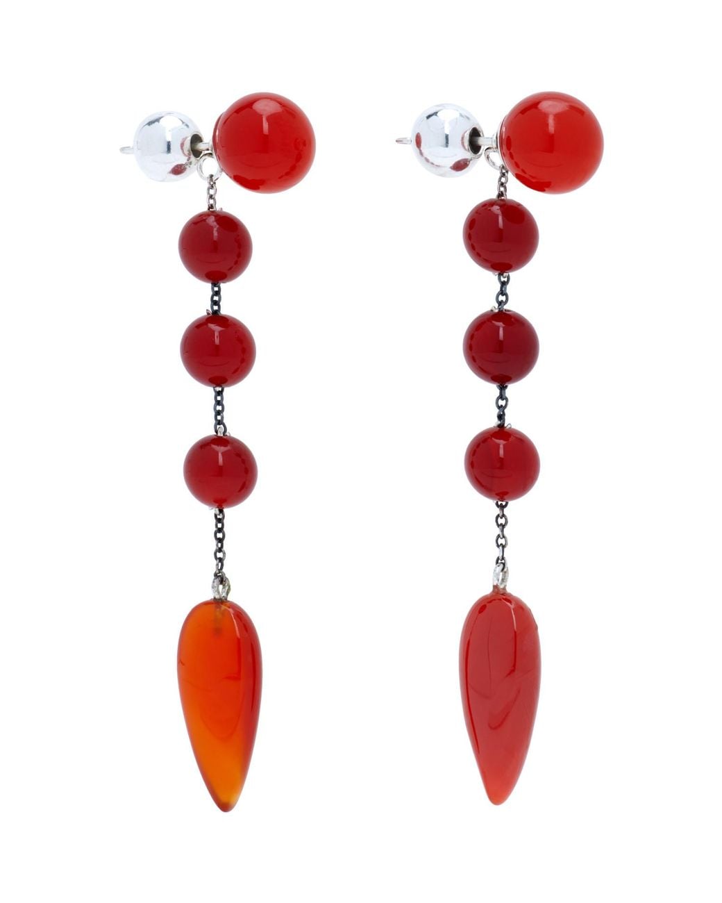 Sophie Buhai Red Small Phoenician Earrings
