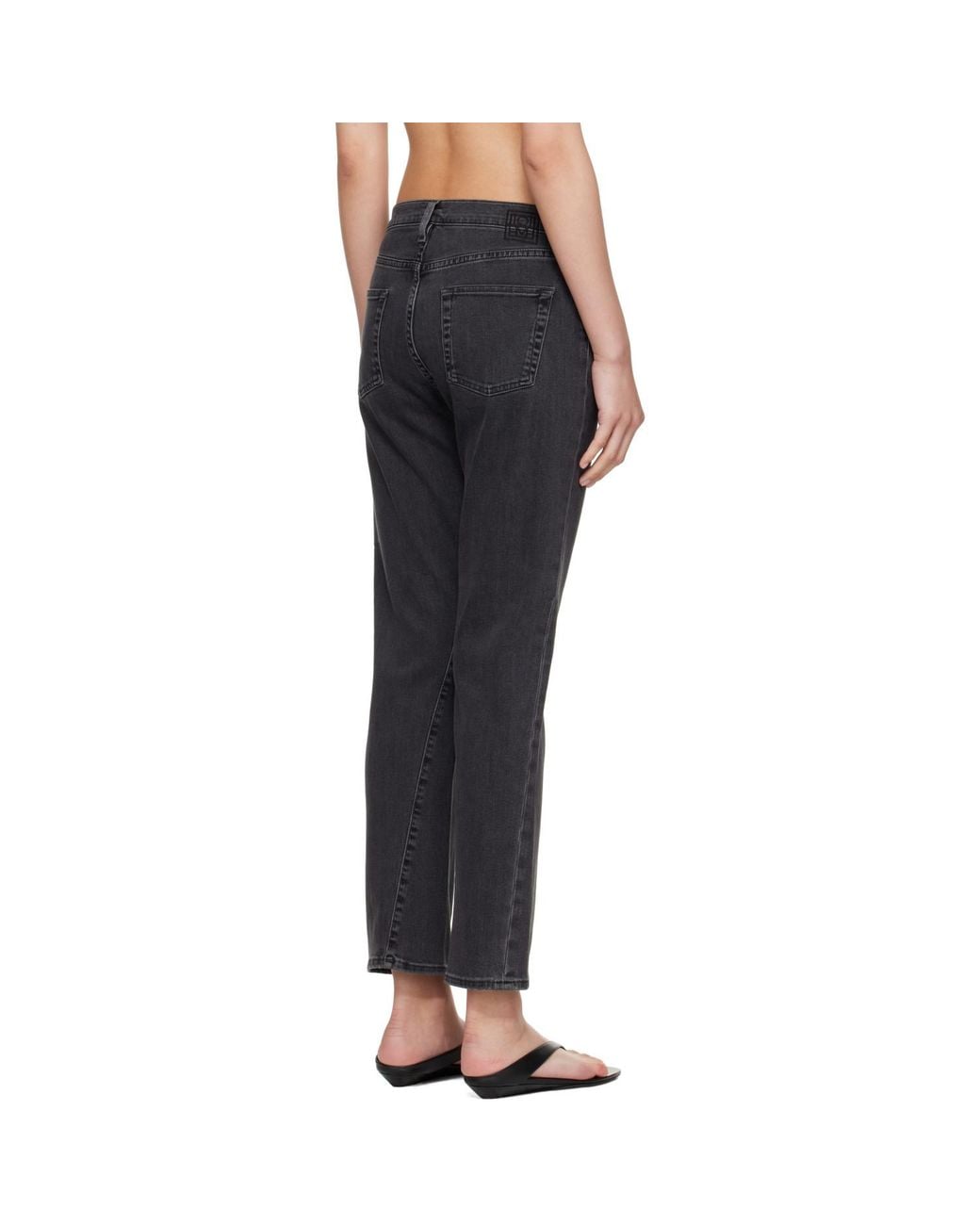 Totême Black Twisted Seam Jeans