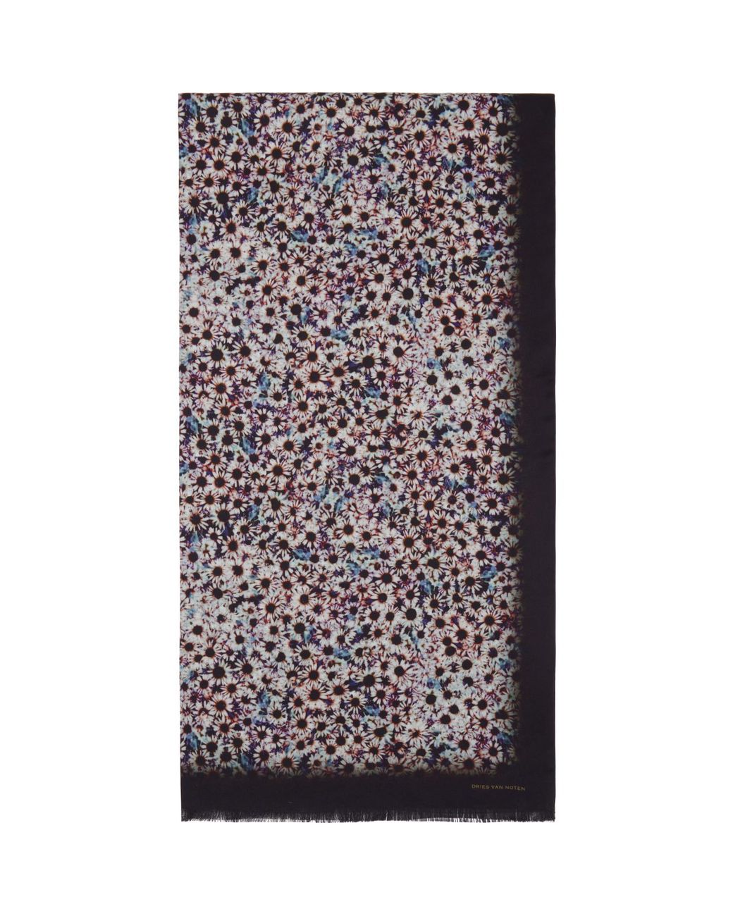 Dries Van Noten Multicolor Printed Satin Scarf for men