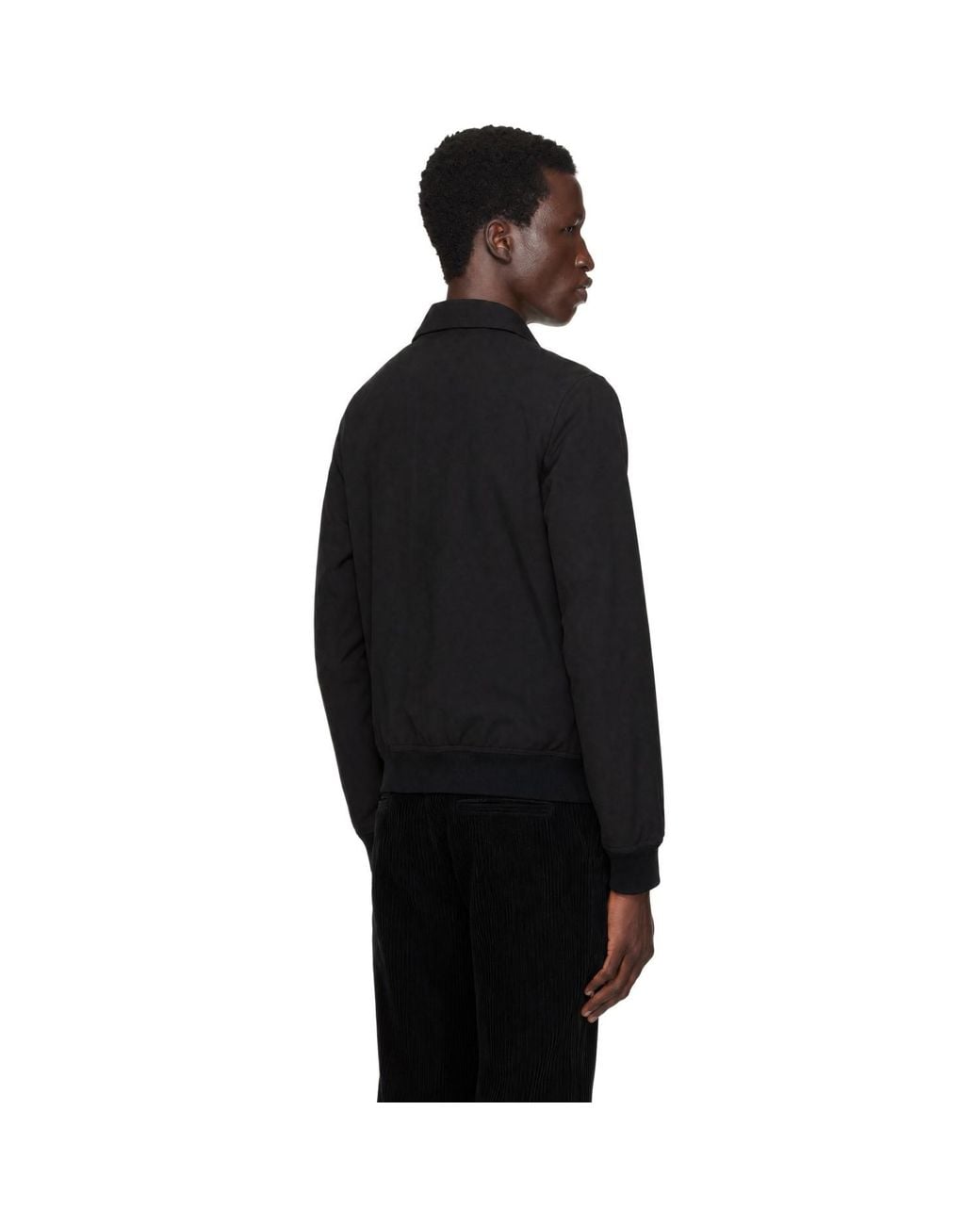 A.P.C. Black Gaspard Cotton-Wool Blend Jacket for men