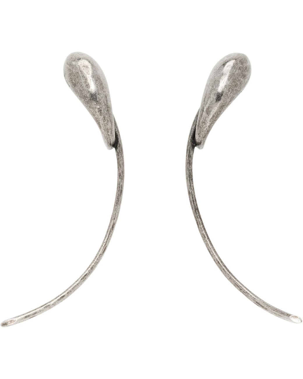 Khaite White Cyclone Earrings