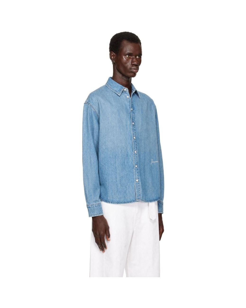 Jacquemus Blue 'The Simon Denim' Shirt for men