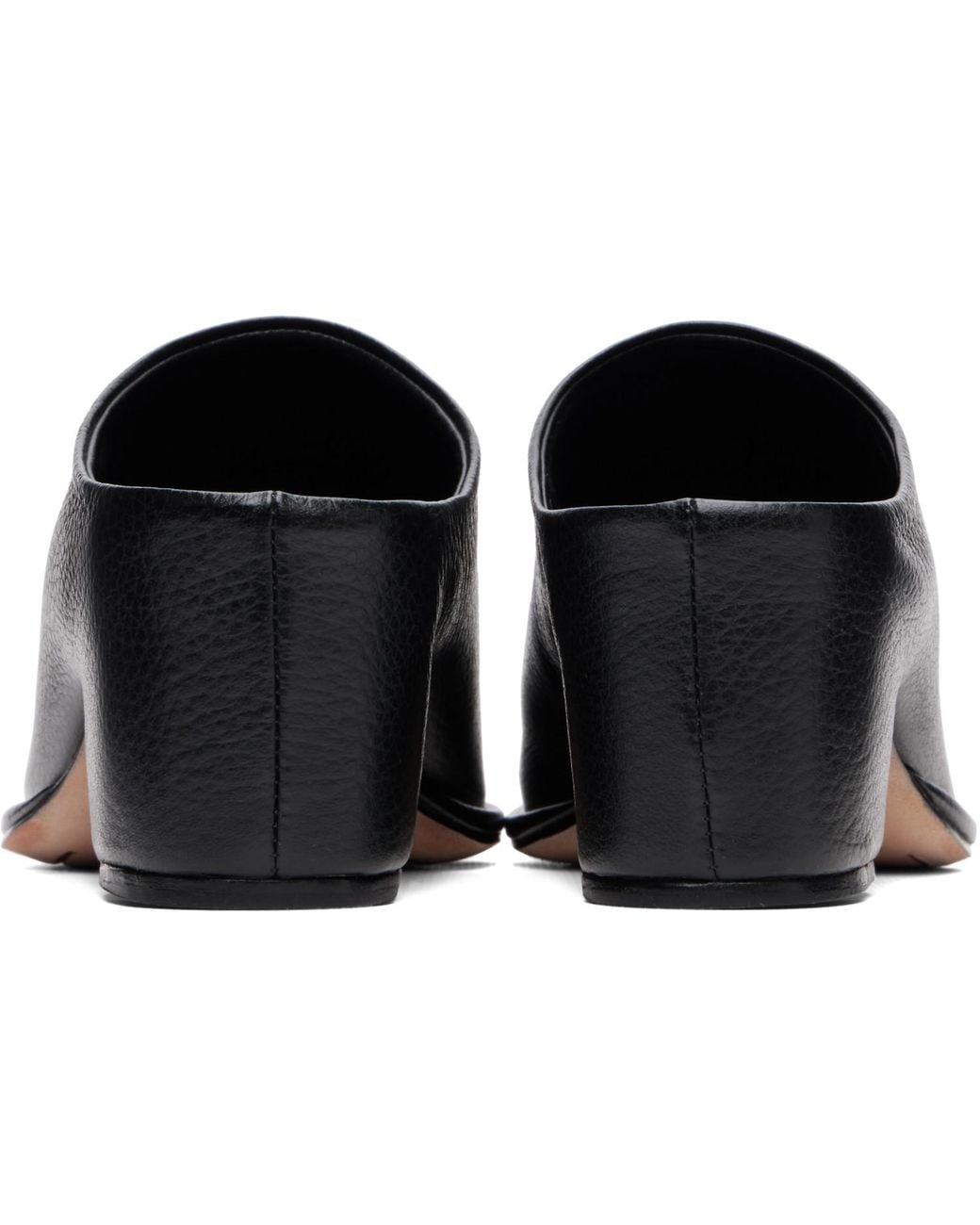 Lauren Manoogian Black Square Arch Mules