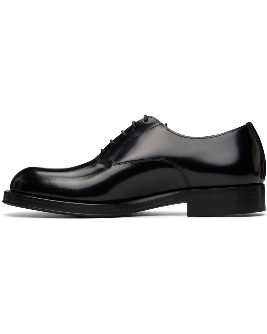 Dries Van Noten Black Calfskin Oxfords for men