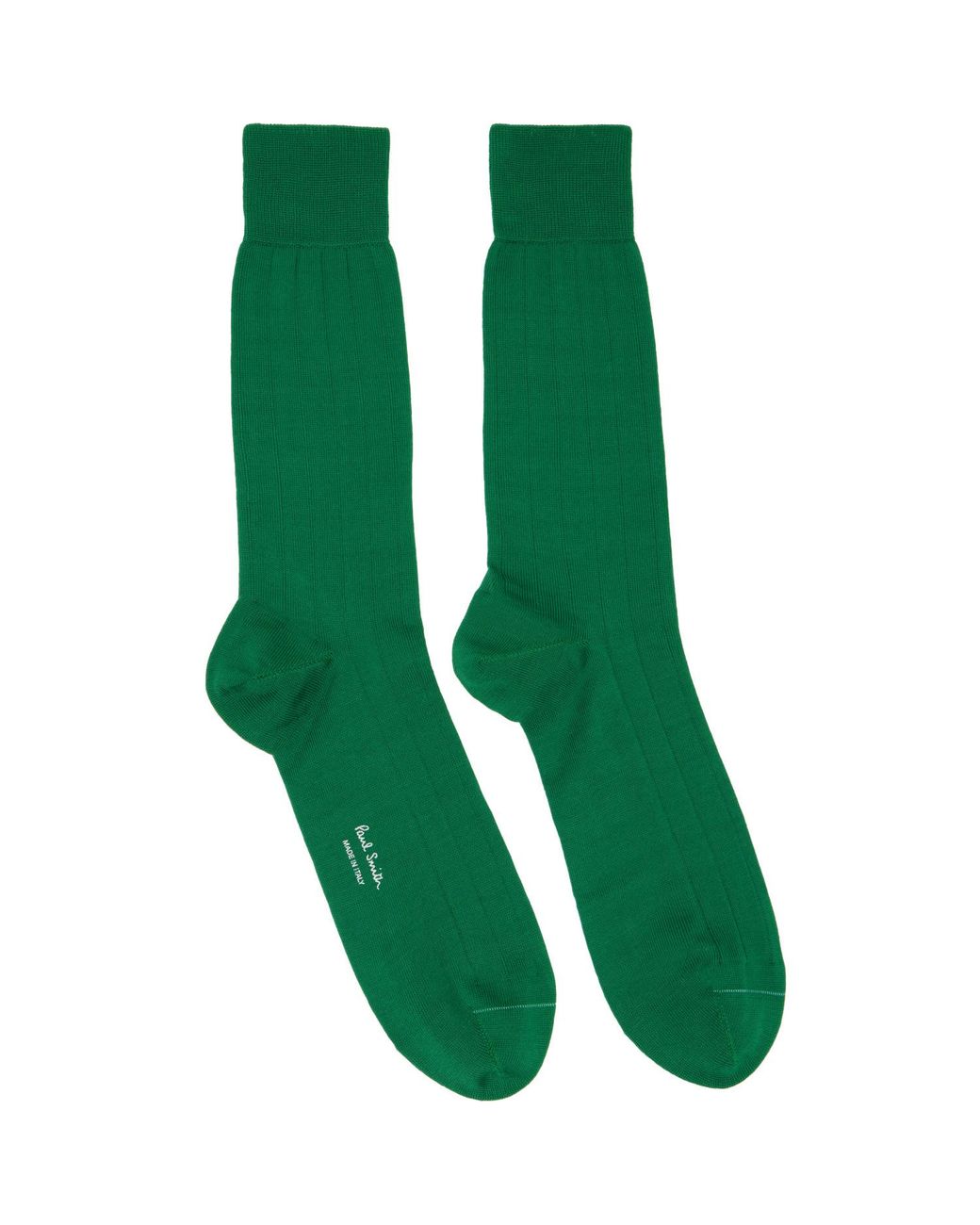 Paul Smith Green Six-Pack Ribbed Socks for men