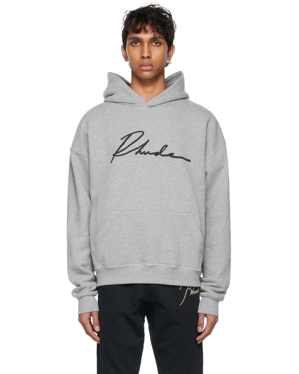 Rhude grey hoodie Clearance