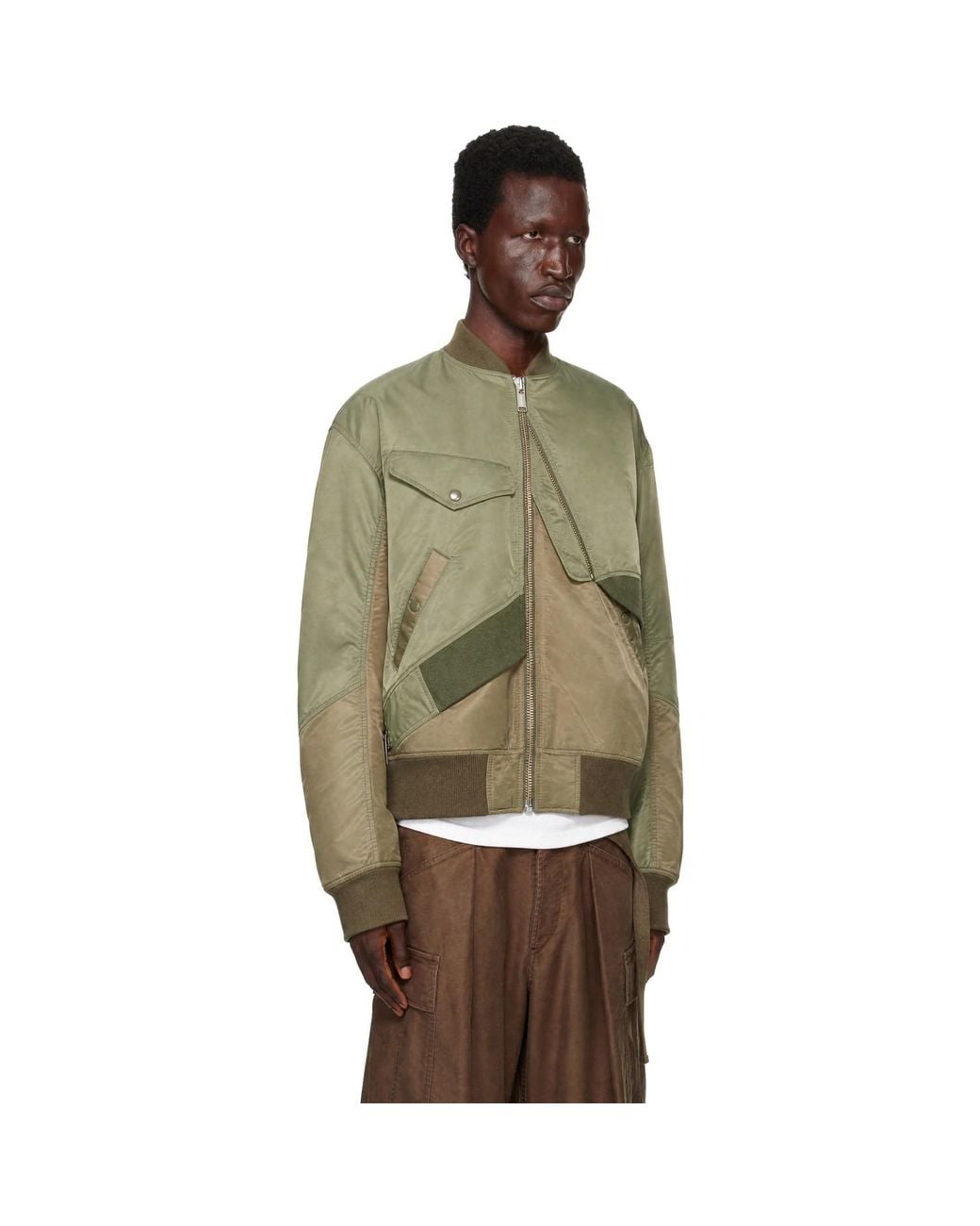 Undercover Green Up2F9201 Bomber Jacket for men