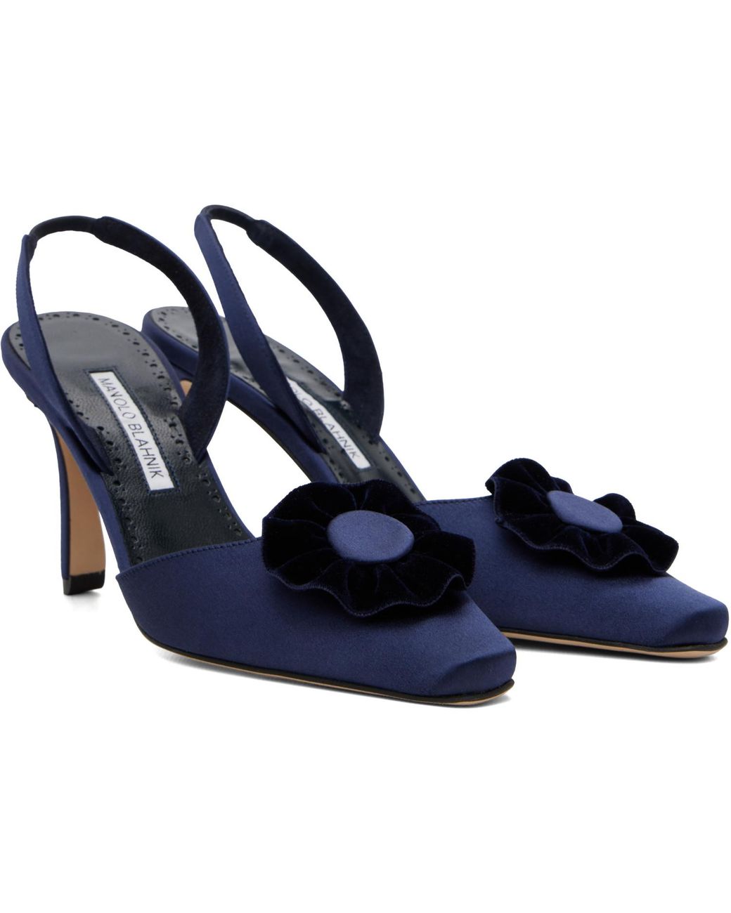 Manolo Blahnik Blue Caulosli Heels