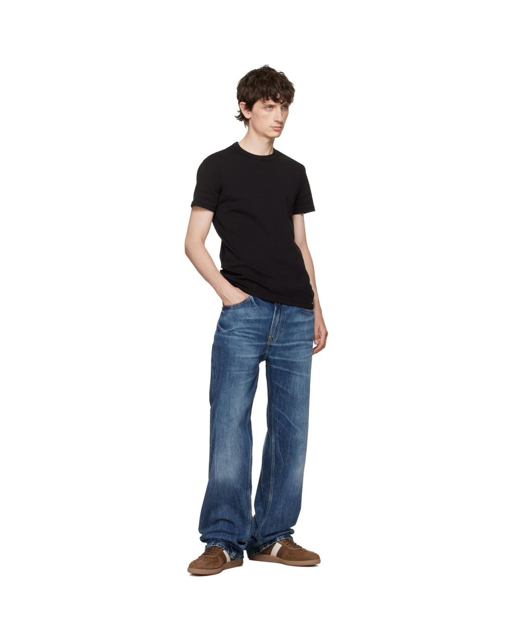 Tom Ford Brown Nubuck Archer Sneakers for men