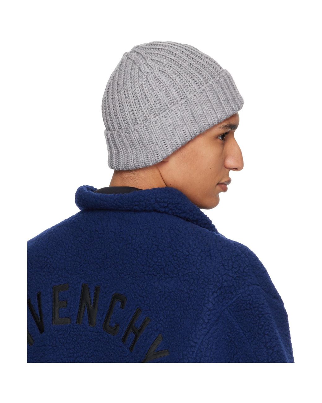 Givenchy Blue Safety Pin Beanie for men