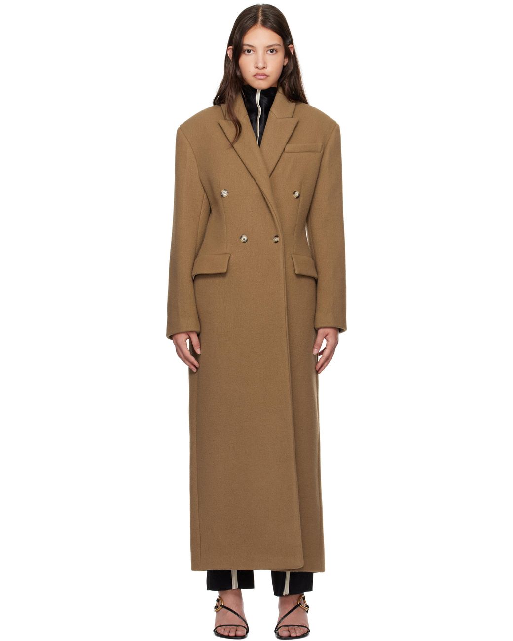 【関税込み】Nanushka タン Ferris コート nanushka-Walnut-Tan-Ferris-