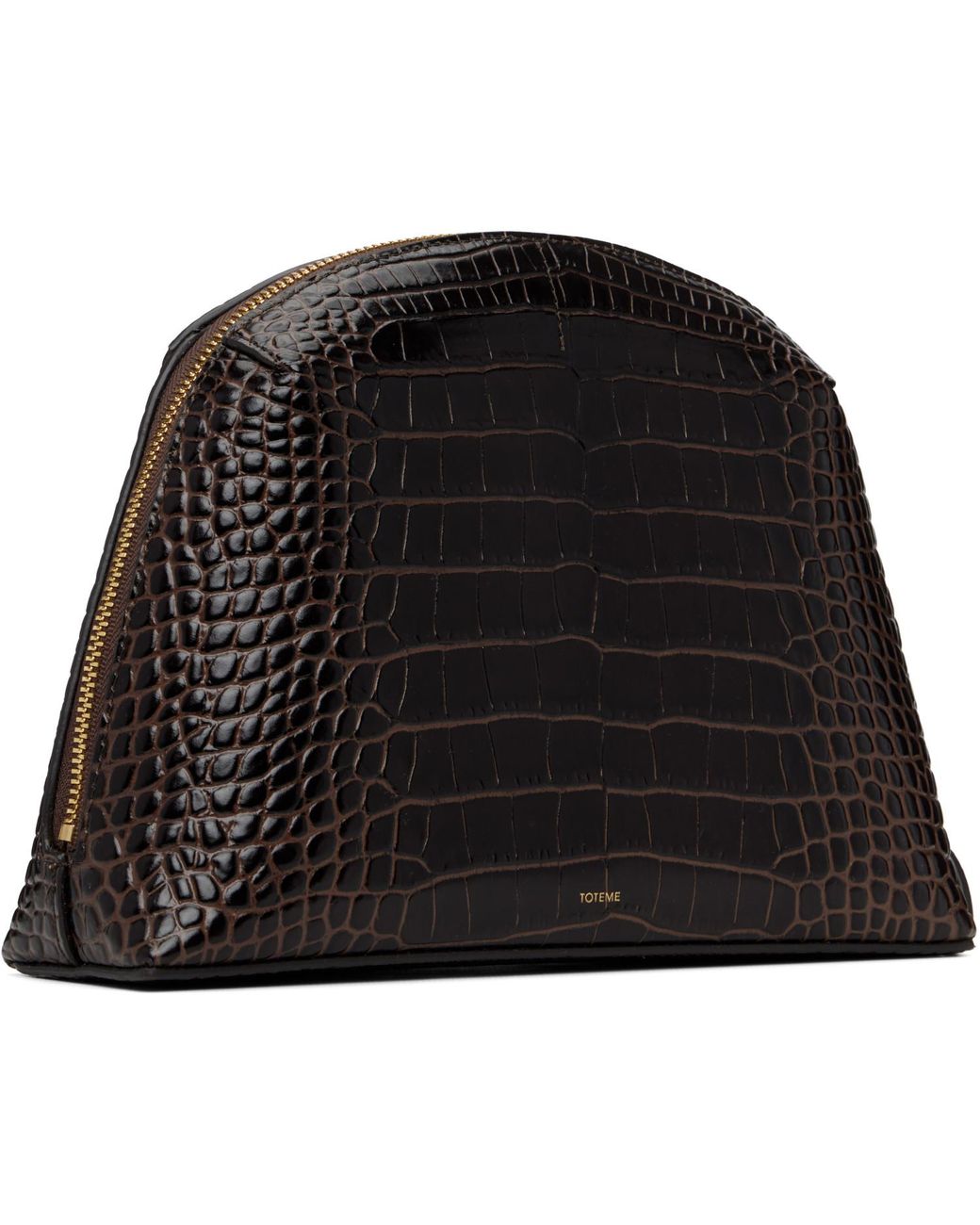 Totême Black Medium Croco-Embossed Day Clutch