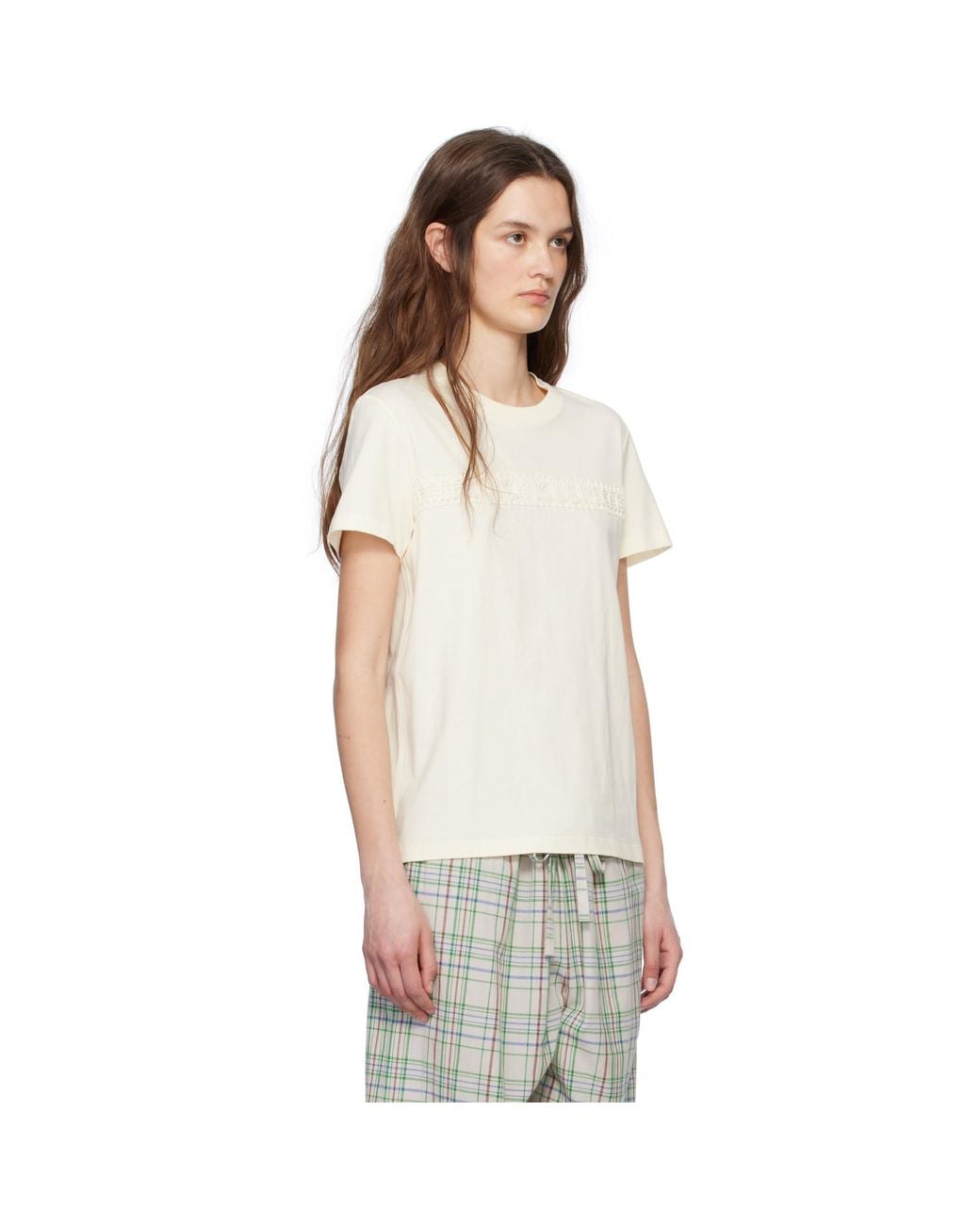 Moncler White Off- S/S T-Shirt