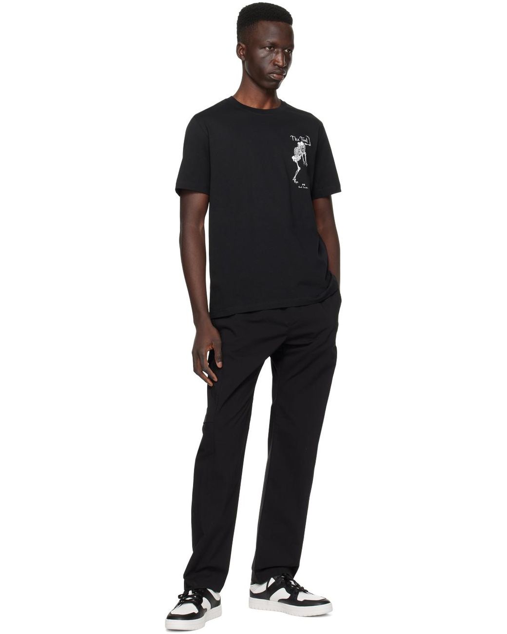 メンズ Paul Smith ホワイト& Liston レザースニーカー ブラック