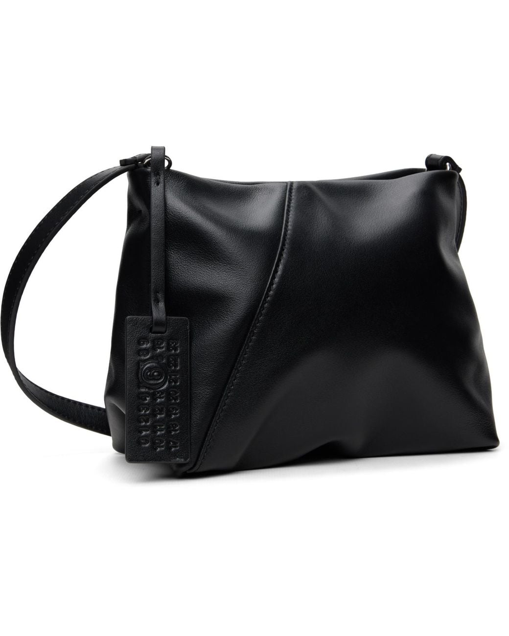 MM6 by Maison Margiela Black Folded Shoulder Bag for men