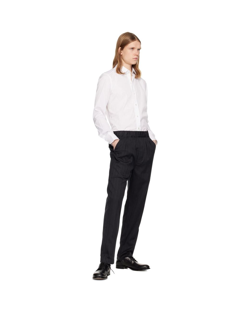 Tom Ford White Stretch Poplin Slim Fit Shirt for men