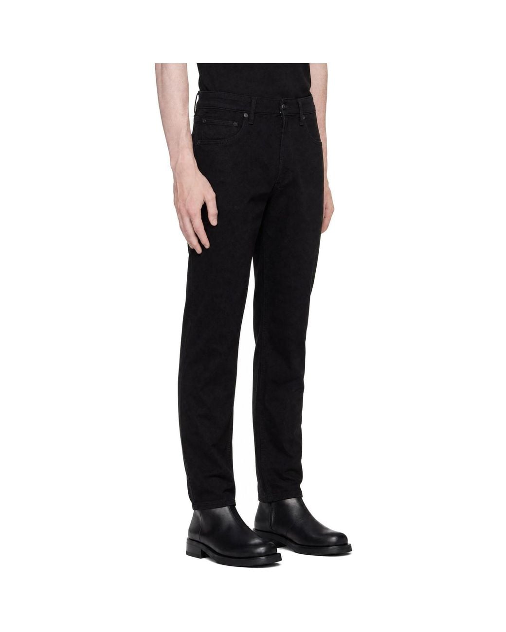 Rag & Bone Black Fit 4 Straight Jeans for men