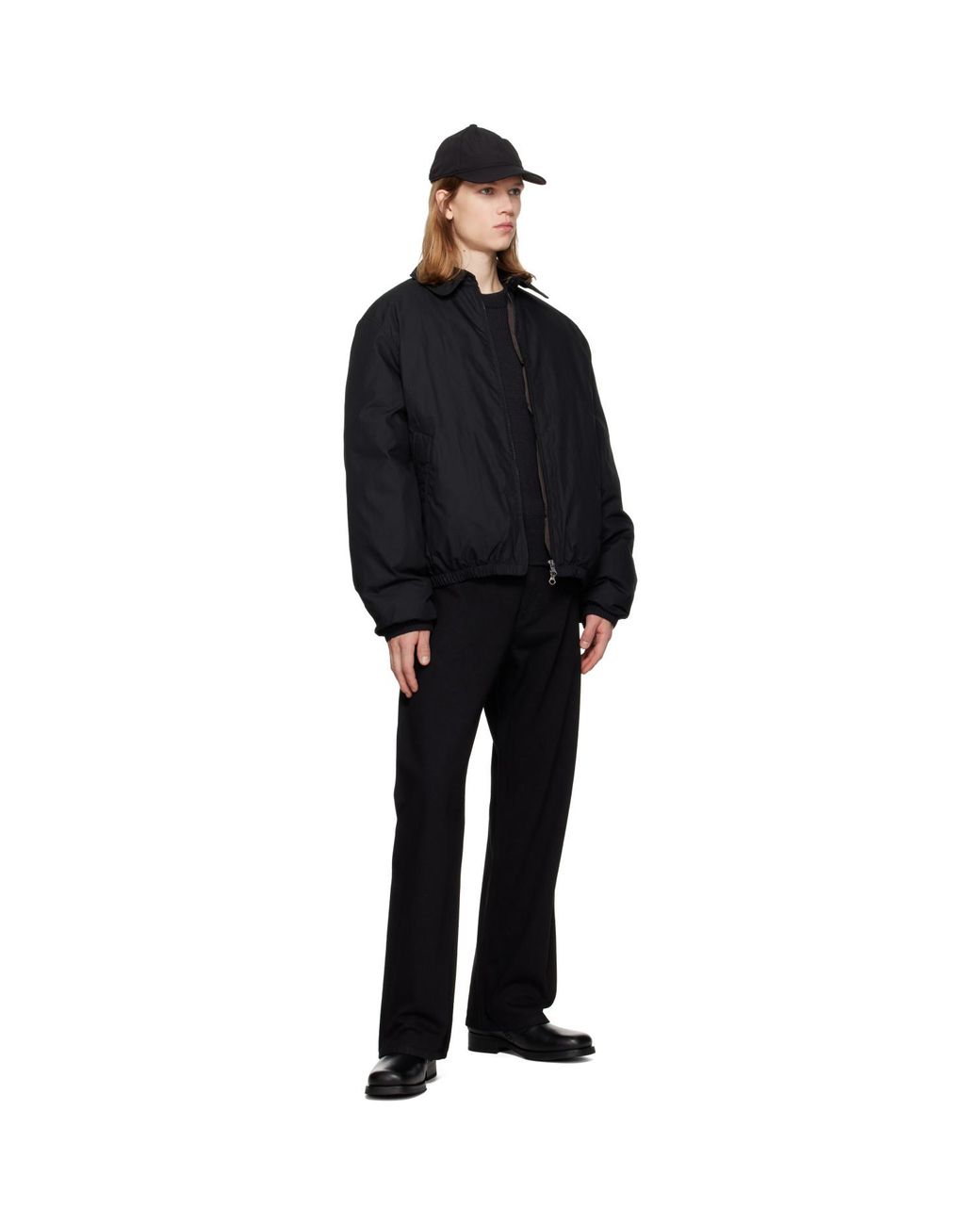 Our Legacy Black Avenue Puffa Down Bomber Jacket for men