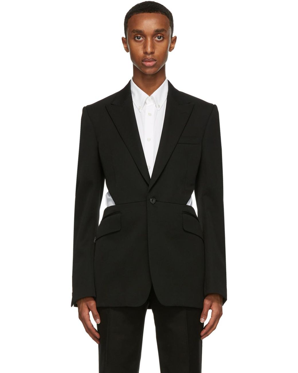 Alexander mcqueen deals black blazer