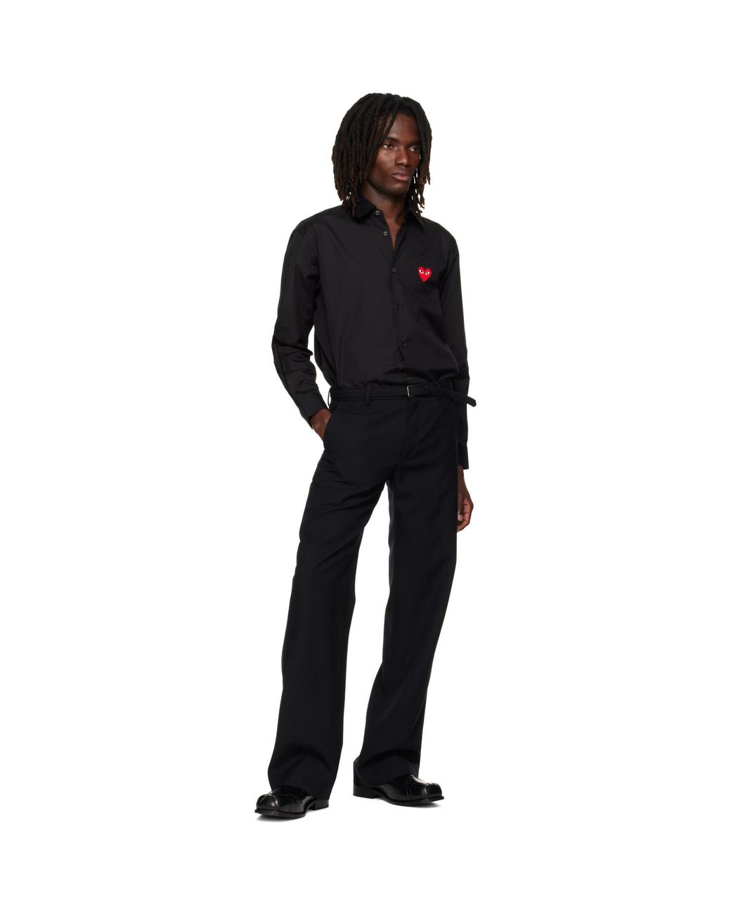 COMME DES GARÇONS PLAY Black Heart Emblem Shirt for men