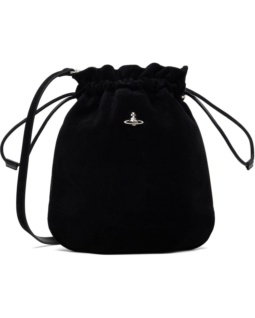 Vivienne Westwood Black Drawstring Pouch Bag