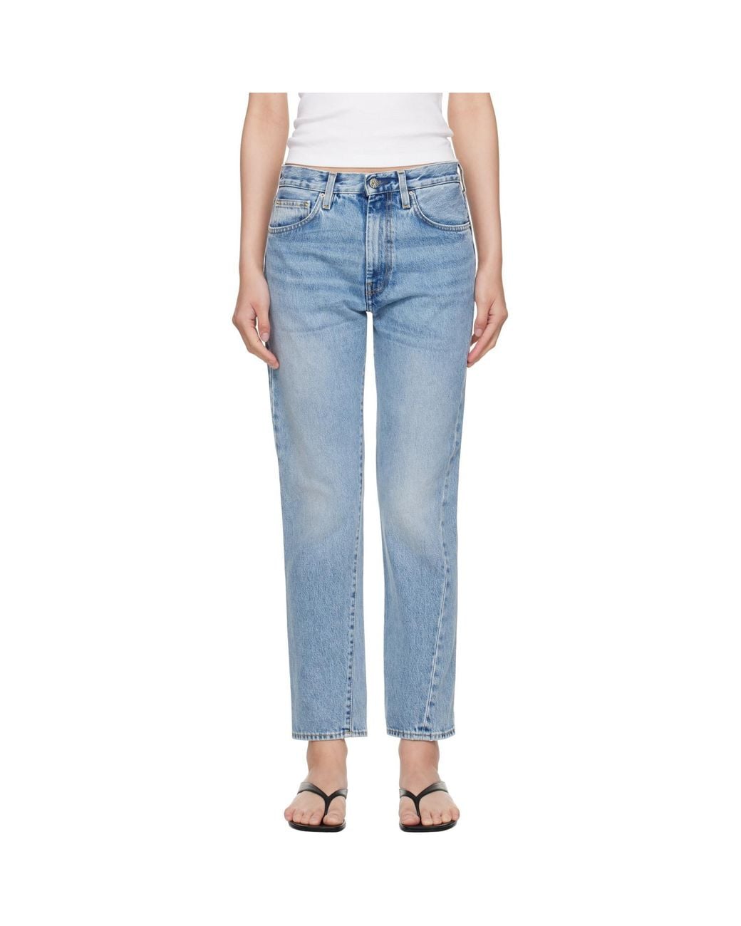 Totême Blue Twisted Seam Jeans