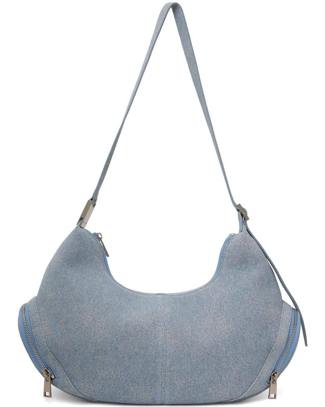 バッグ OSOI Black Cargo Bag OSOI Cargo Hobo Brocle Denim Black | Cow Leather Shoulder