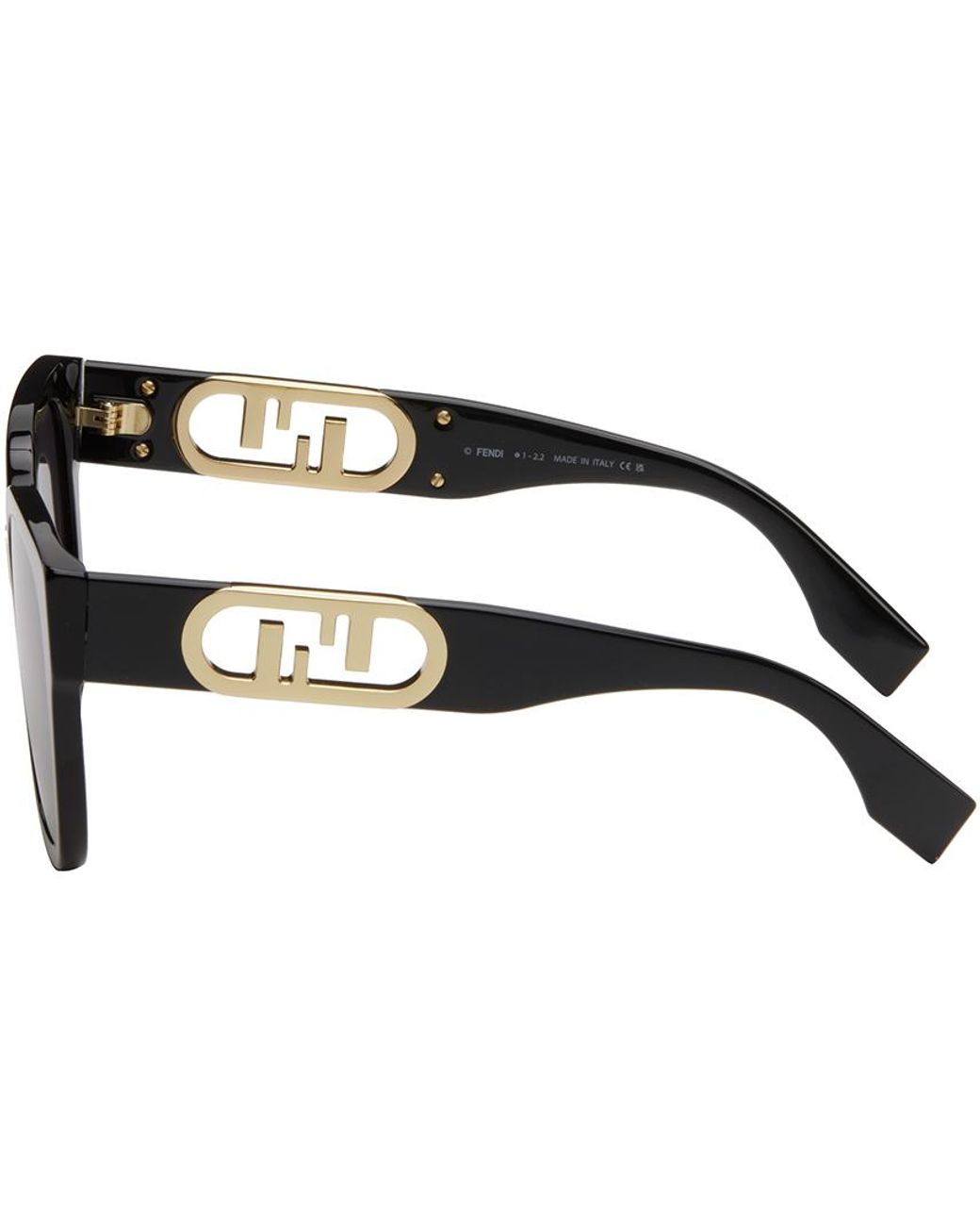Fendi Black O lock Sunglasses Lyst Canada