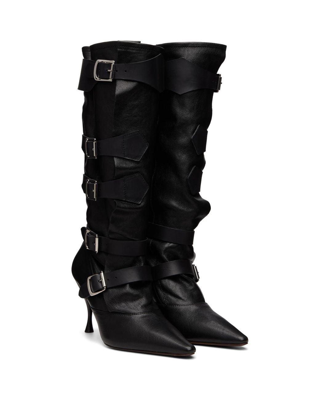 Vivienne Westwood Black Treasure Tall Boots