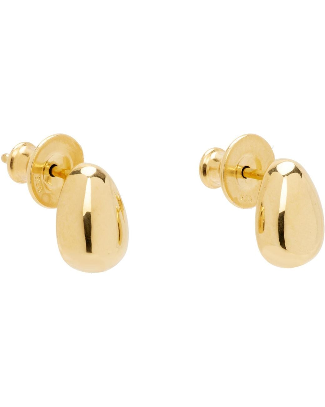 Sophie Buhai Black Tiny Egg Stud Earrings