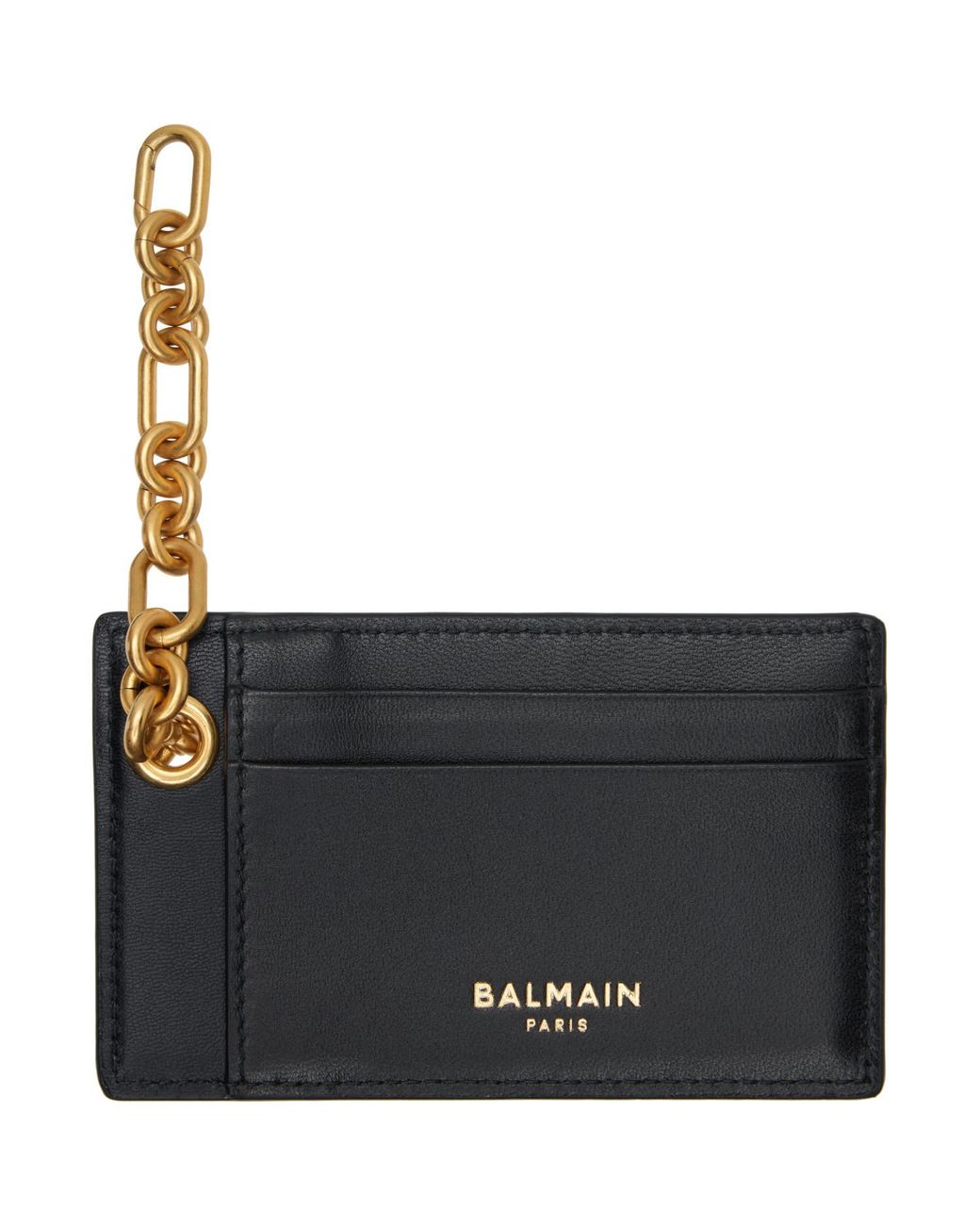 Balmain Black Pulse Chain Card Holder