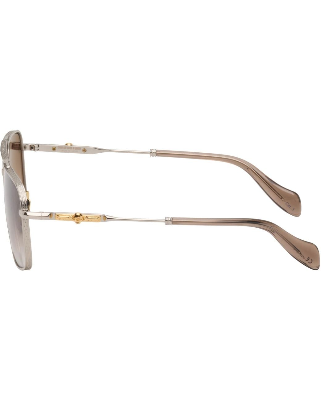 Cutler & Gross Brown The Great Frog Edition Ganton Navigator Sunglasses for men