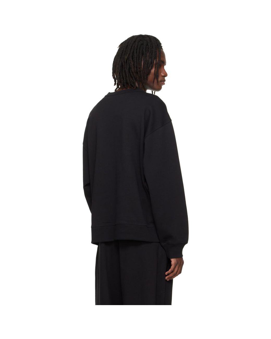 Dries Van Noten Black Oversized Sweatshirt for men