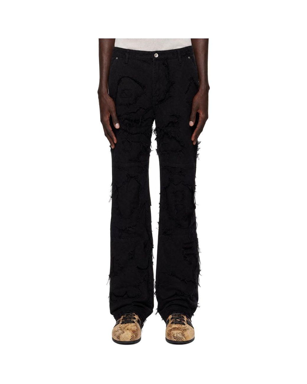 Who Decides War Black Unearthed Jeans for men