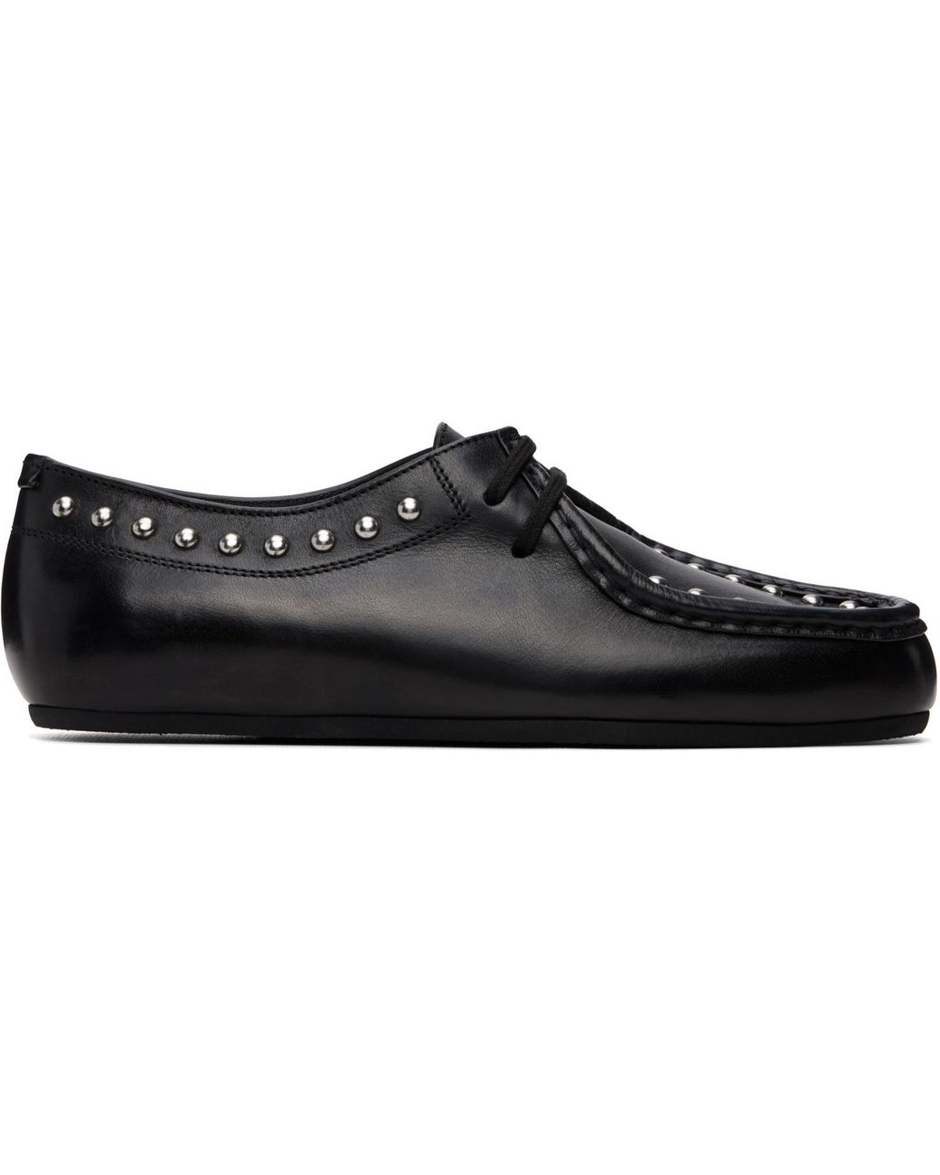 Jil Sander Black Hood Lace-Up Derbys