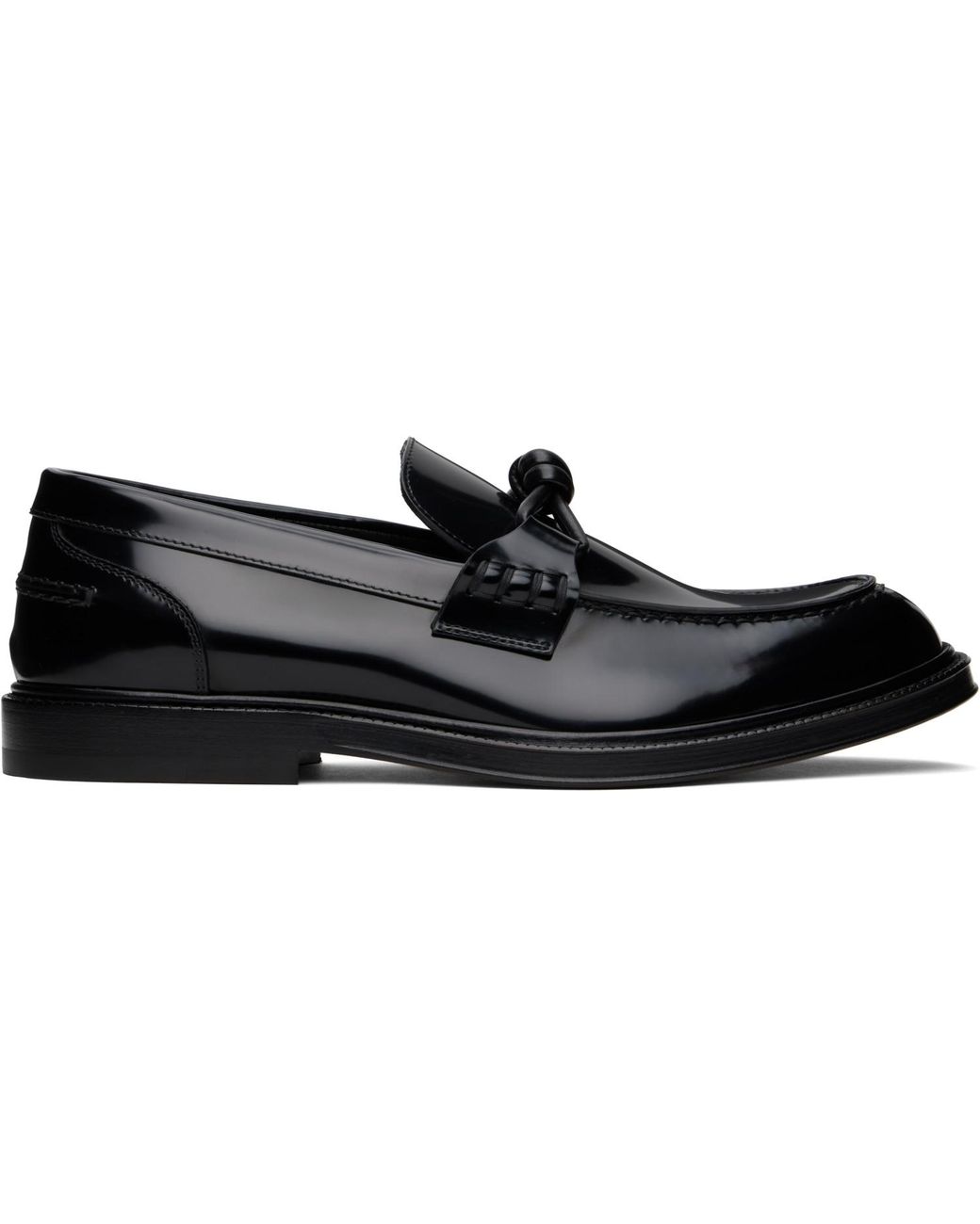 Bottega Veneta Black Astaire Loafers for men