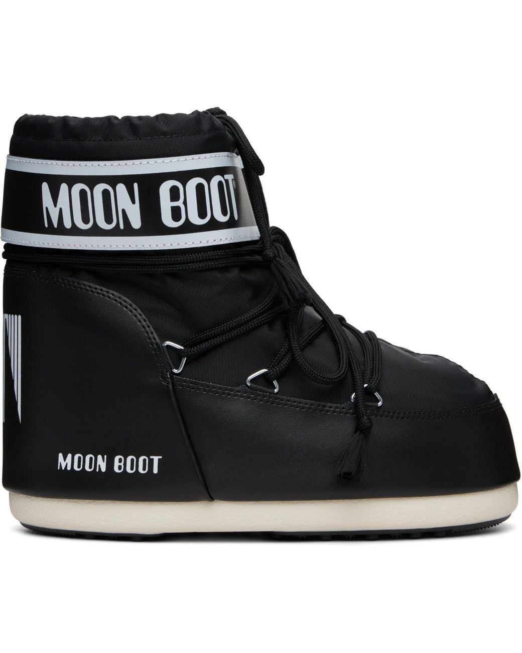 Moon Boot Black Icon Low Nylon Boots for men