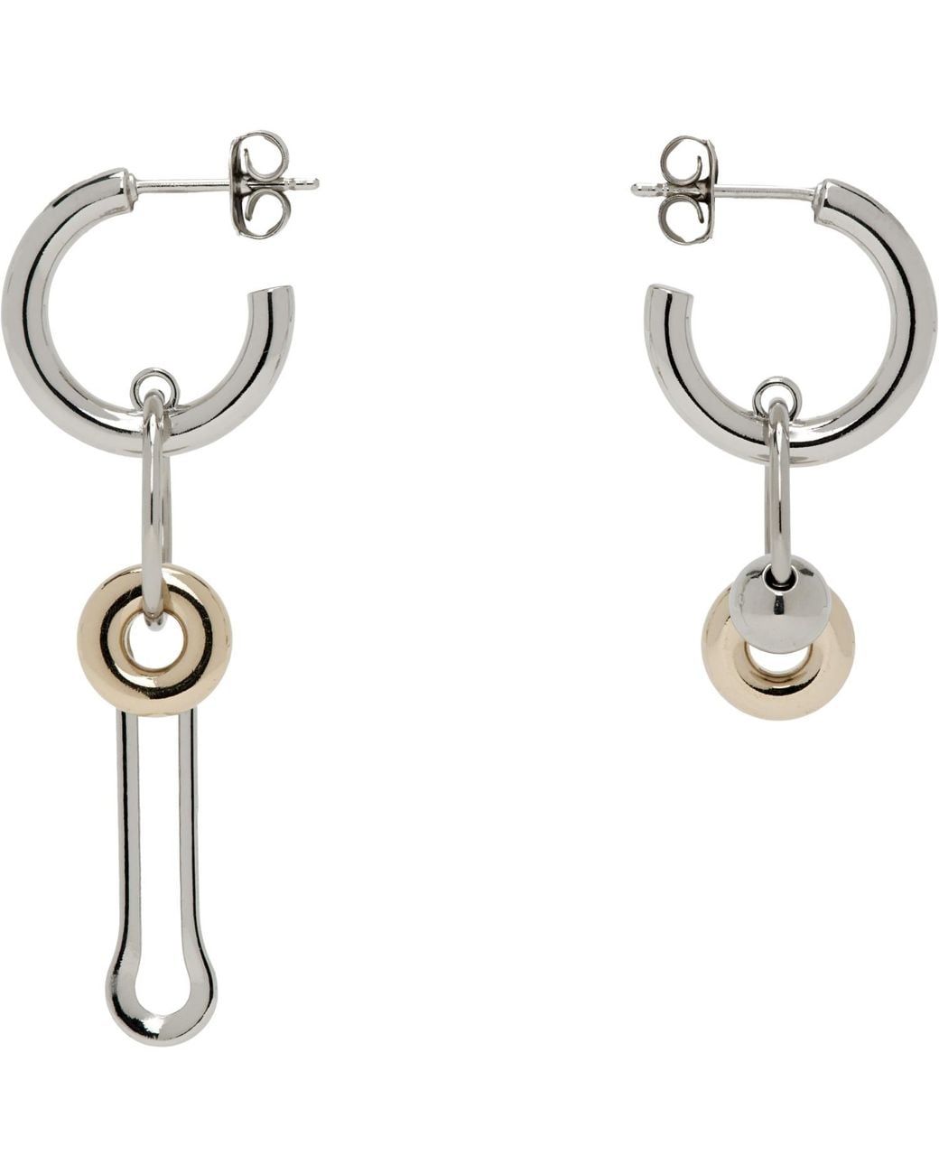 Justine Clenquet Metallic Lea Earrings