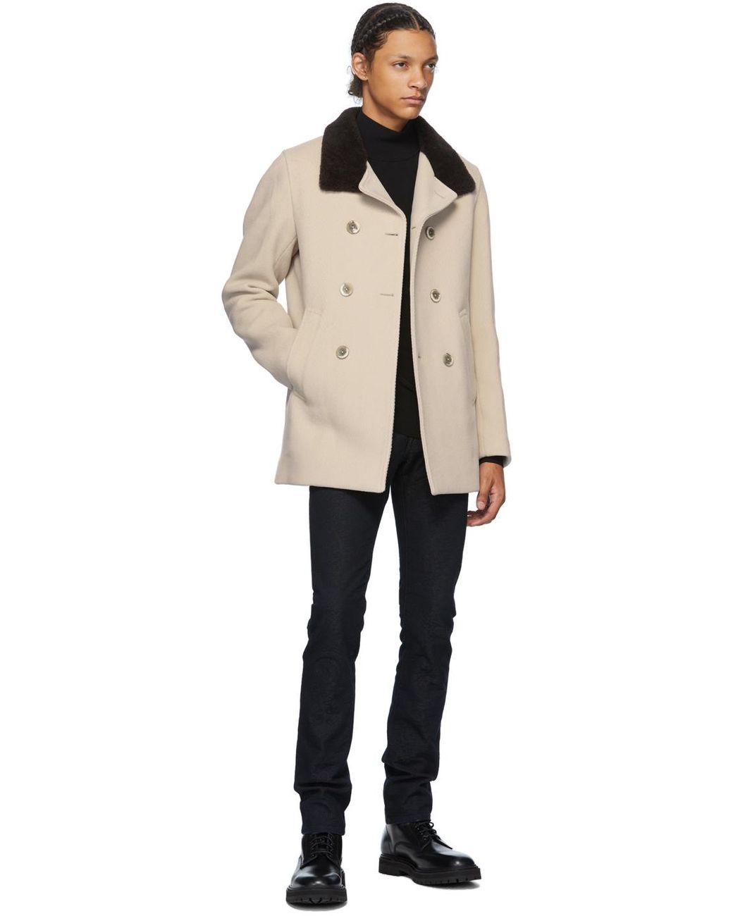 herno herringbone overcoat