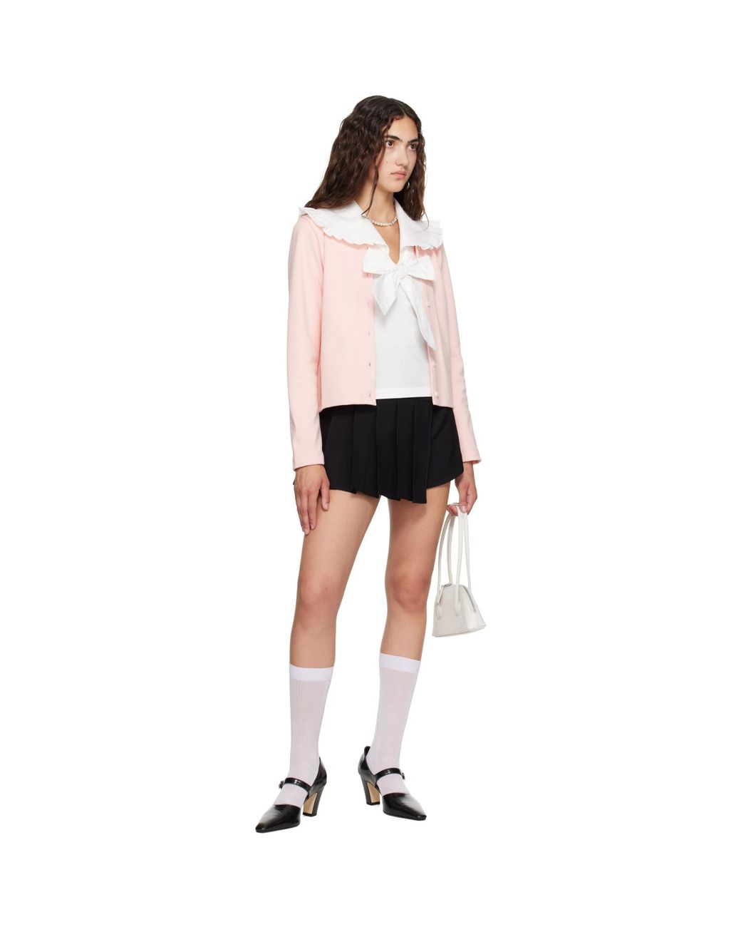 ShuShu/Tong Black Ssense Exclusive Pleats Skort