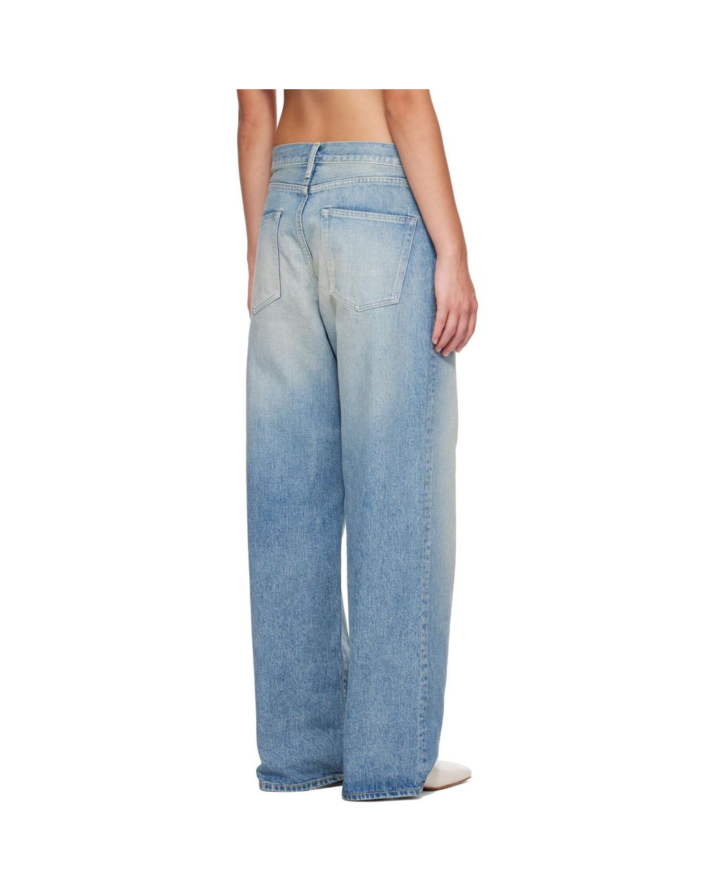 Ssstein Blue Loose Denim Jeans