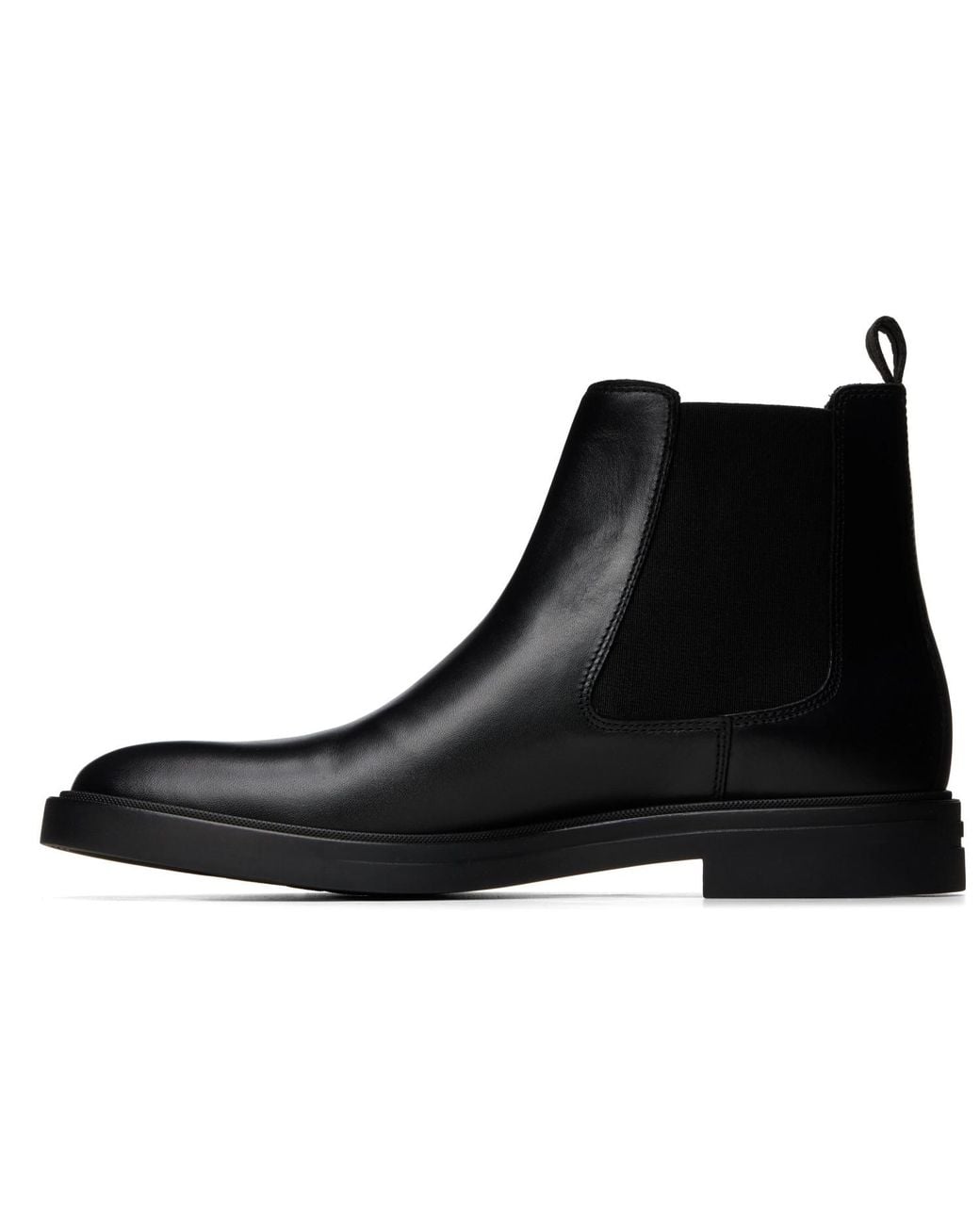 BOSS Signature Stitch Chelsea Boots in Black for Men | Lyst