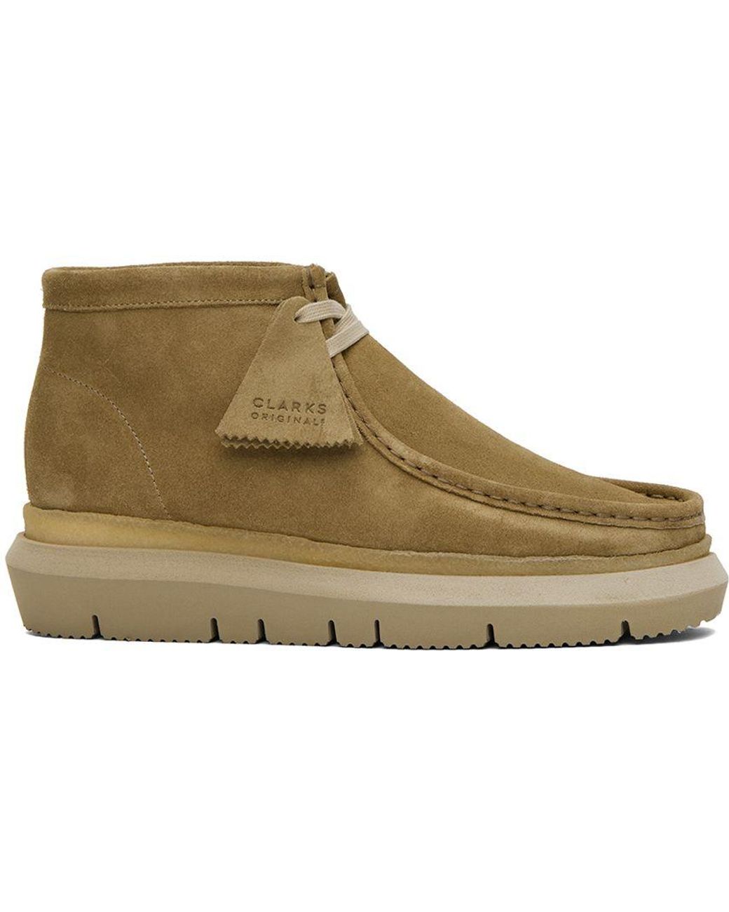 Sacai Beige Clarks Originals Edition Hybrid Wallabee Desert Boots