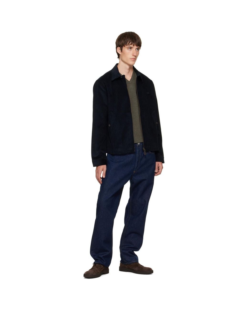 Common Projects Brown Suede Rubber Sole Derbys for men