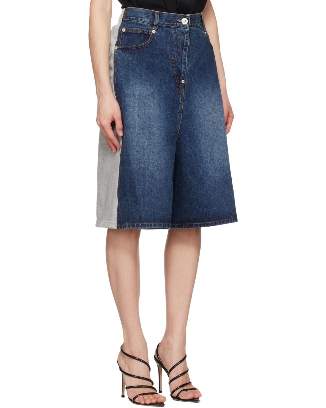 Pushbutton Blue Hybrid Regular Skort