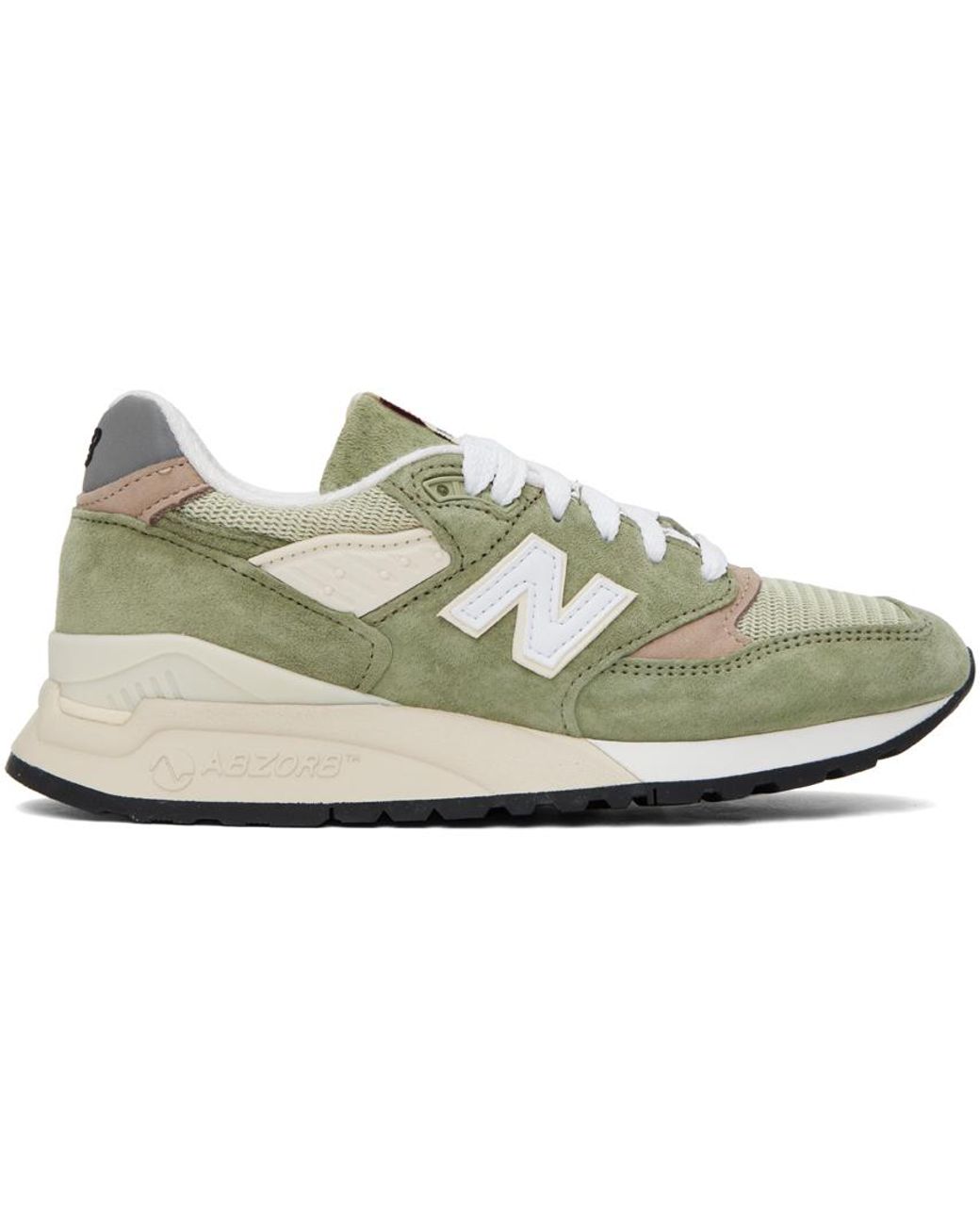 New Balance Green Made In Usa 998 Sneakers in Black Lyst UK