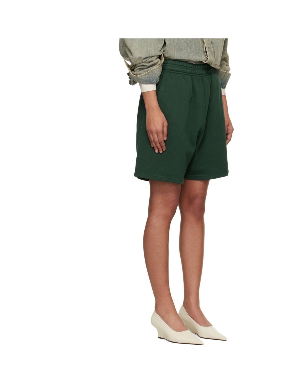Entire studios Green Standard Sweat Shorts