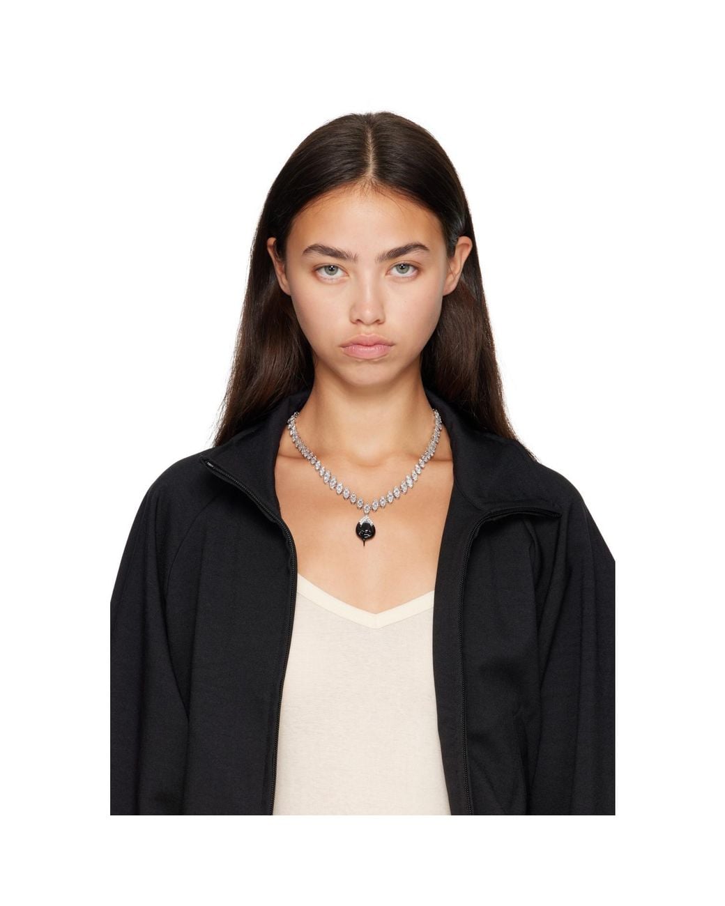 OTTOLINGER Metallic Diamond Dip Necklace