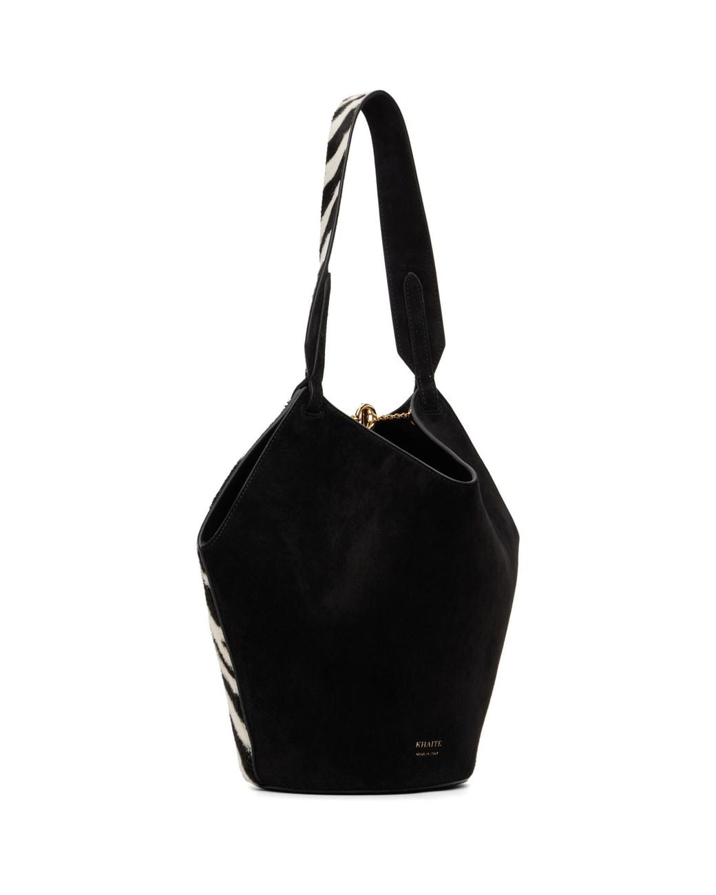 Khaite Black Mini Lotus Tote
