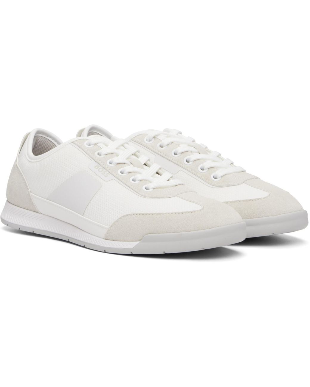 Boss Black Mesh Detailing Sneakers for men